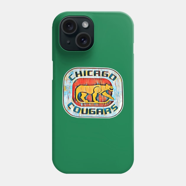 Chicago Cougars Hockey Phone Case by Kitta’s Shop