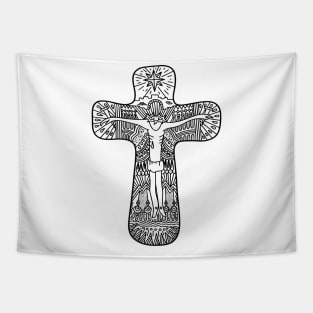 The Cross of the Lord and Savior Jesus Christ Tapestry