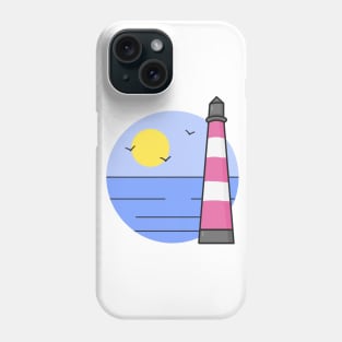 Pink lighthouse Phone Case