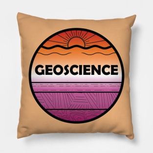 Lesbian Pride Geoscience Cross Section Pillow