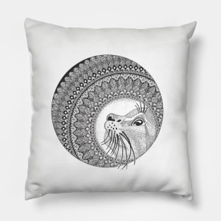 Cat Mandala Pillow