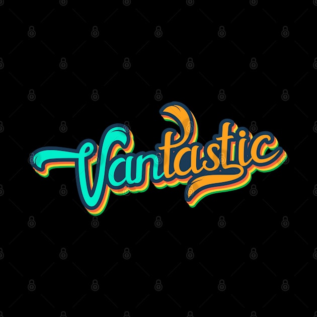 Cool Vantastic Van Life Vanlifer Retro by alcoshirts