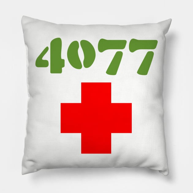 MASH 4077 Pillow by johnchurchill