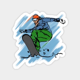 Snowboard Magnet