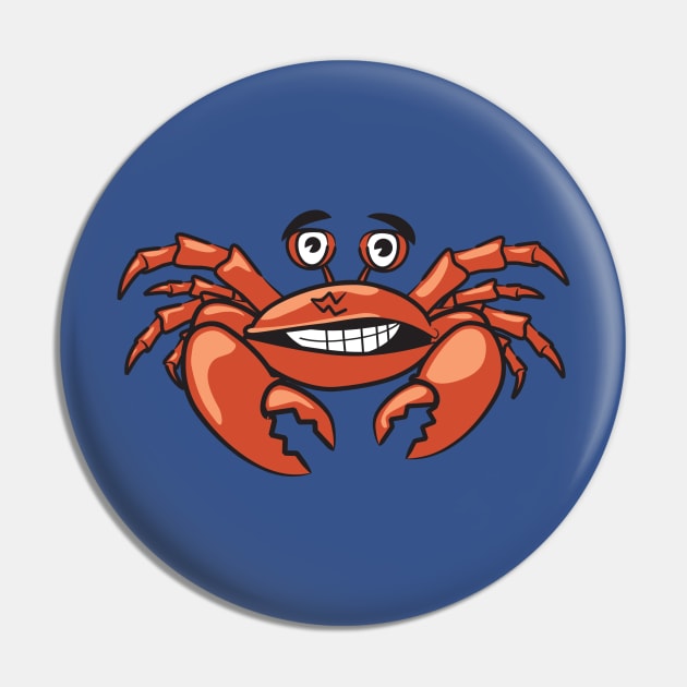 Big Red Crab Pin by holidaystore