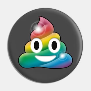 Rainbow Poop Pin