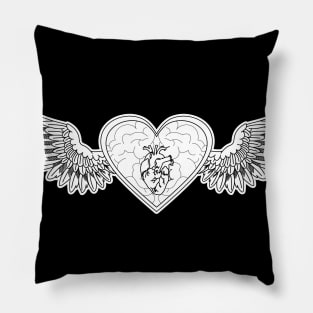 Heart wings Pillow