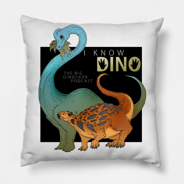 I Know Dino Podcast Pillow by Perryology101