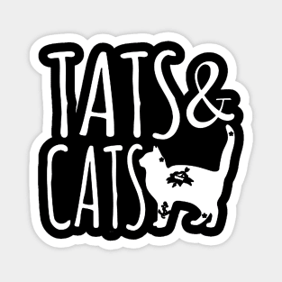 tats and cats cool design Magnet