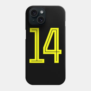 Yellow 14 Phone Case