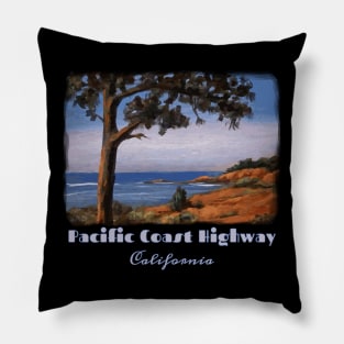 Pacific Coast Highway, California. Northern California coastal seascape Pillow