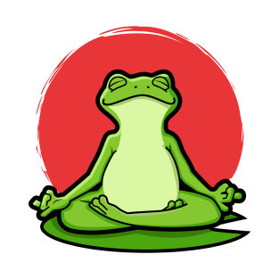 zen frog character yoga T-Shirt