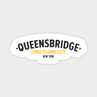 Sleek Queens Bridge Logo - Elevate Your Love for Long Island City Magnet