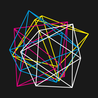 Octahedron CMYK (dark) T-Shirt