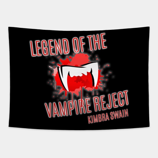 Legend of the Vampire Reject Logo Shirt Tapestry by KimbraSwain