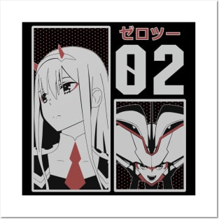 Zero Two 002 DARLING in the FRANXX Card Anime | Art Board Print