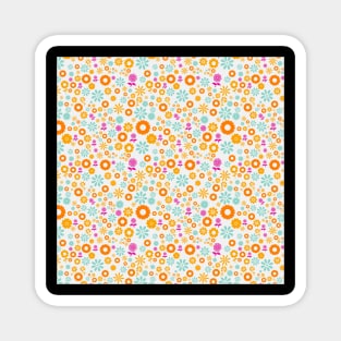 Flowers Spring Colors Pattern v2 Magnet