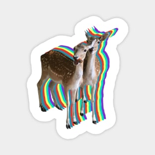 Rainbow deer Magnet