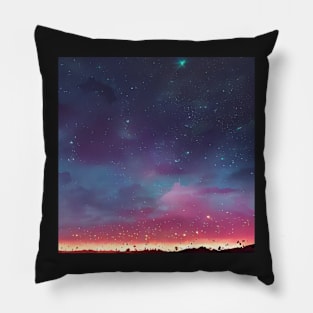 Starry Night Sky Pillow