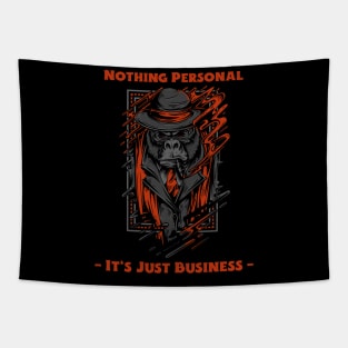 Nothing Personal Gorilla T-Shirt (Red Accent) Tapestry