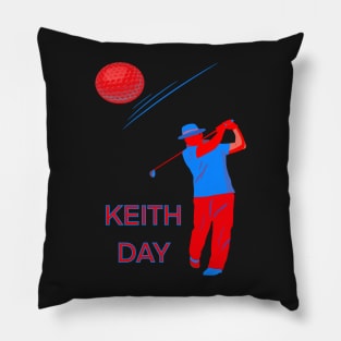 KEITH DAY NOVEMBER 7 NEON STYLE GOLFER Pillow