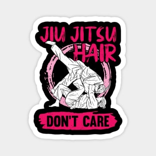 Jiu Jitsu Hair Don't Care Magnet