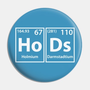 Hods (Ho-Ds) Periodic Elements Spelling Pin