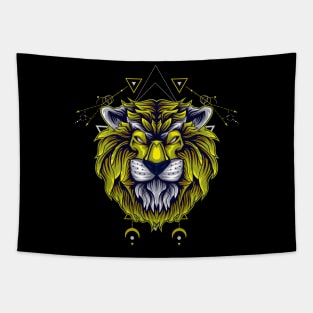 lion head design Tapestry