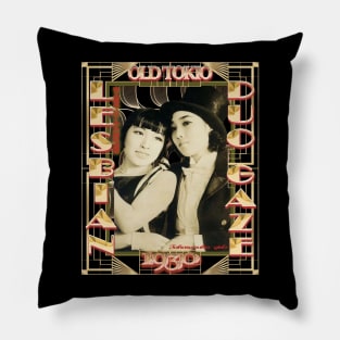 Lesbian fashion Tokio roaring twenties art deco - japanes Pillow