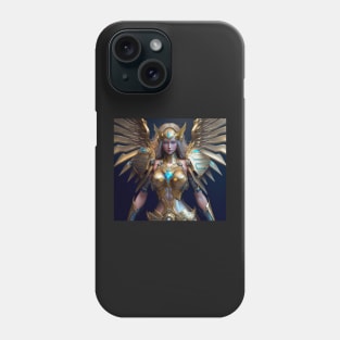 Valkyrie Warrior in Gold Phone Case