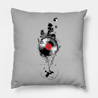 d  vinyl world Pillow