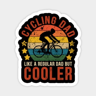 Cycling Dad Funny Vintage Cycling Father's Day Gift Magnet