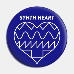 SYNTH HEART (white) #3 Pin