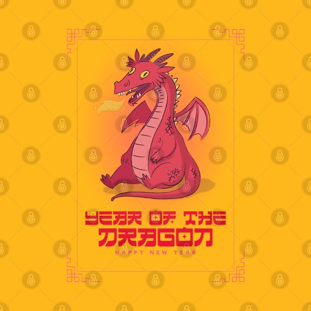 Chinese Zodiac Year of the Dragon by Souls.Print