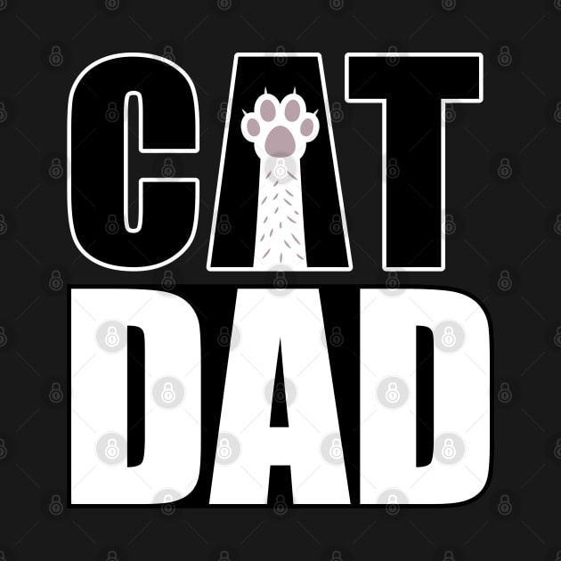 CAT DAD Gift Meow by 66designer99