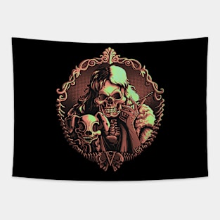 skull skeleton Tapestry