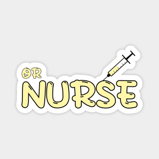 Operating Room (OR) Nurse, Perioperative Nurse Yellow Magnet