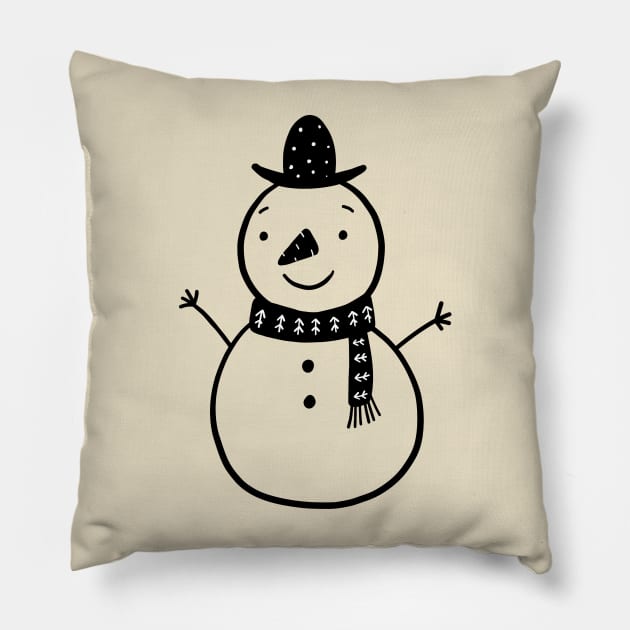 Snowman Pillow by chapter2