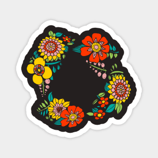 Retro bouquet Magnet