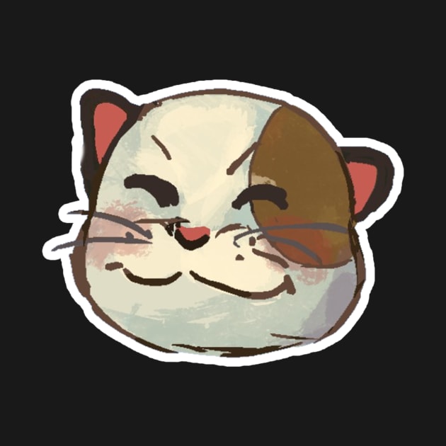 happy cat sticker (collection 4/8) by gristiannn