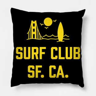 Surf Club San Francisco California Pillow