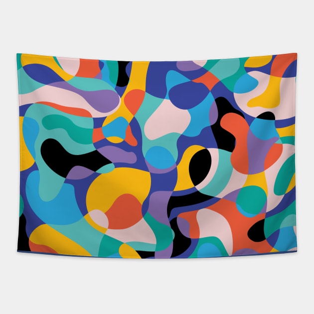 Vibrant Abstract Mood Tapestry by matise