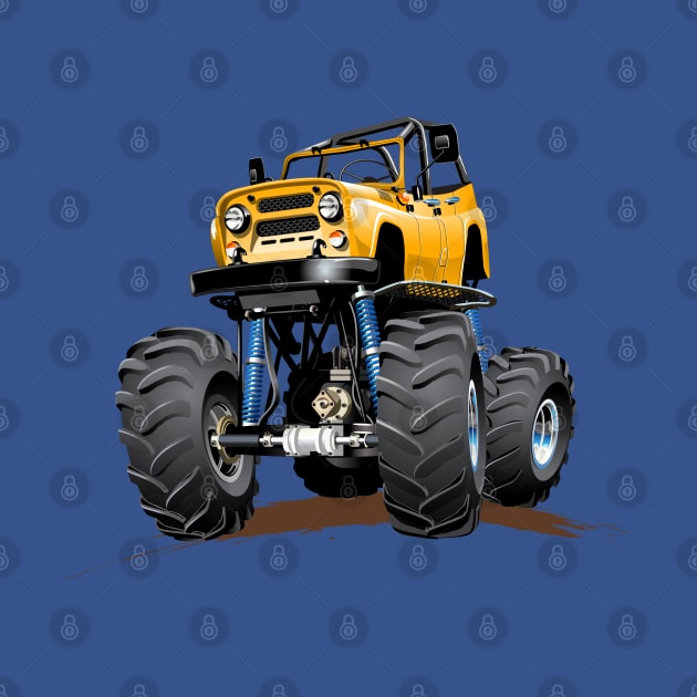 Cartoon Monster Truck by Mechanik