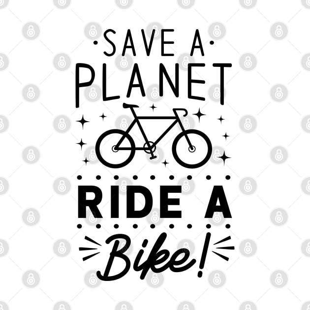 Save the planet ride a bike by BunnyCreative