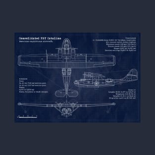 PBY Catalina Blueprint T-Shirt