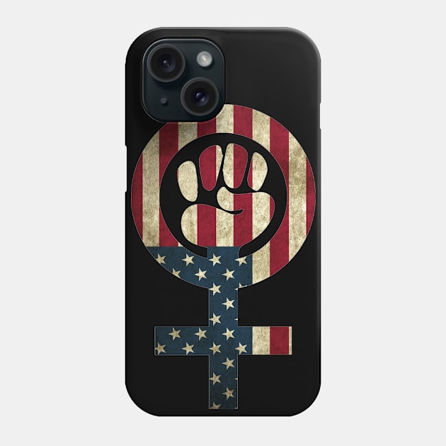 FEMISM AMERICAN FLAG DESIGN Phone Case by DESIGNBOOK