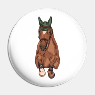 Chestnut Show Jumper Front Pin