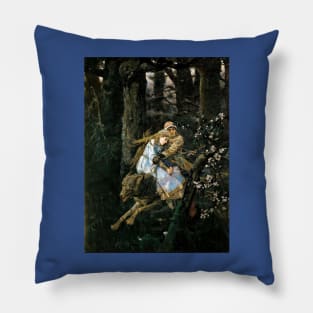 Ivan Tsarevich riding the Gray Wolf - Viktor Vasnetsov Pillow