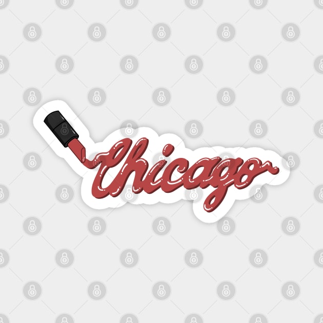 Chicago Lips Magnet by ShayliKipnis