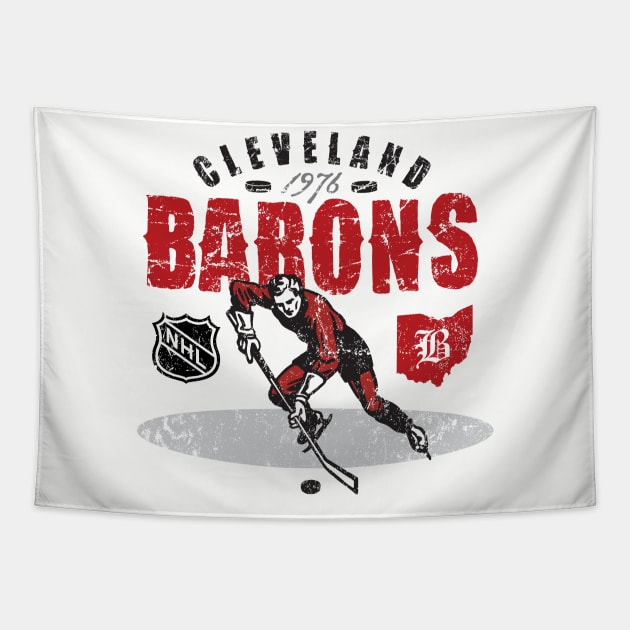 Cleveland Barons Tapestry by MindsparkCreative